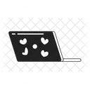 Laptop Technology Heart Stickers Icon
