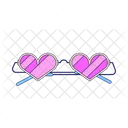 Heart Sunglasses Heart Glasses Valentine Icon