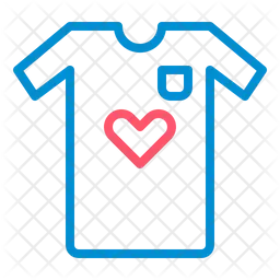Heart T Shirt  Icon