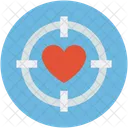 Heart Target Crosshair Icon