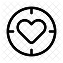 Heart Target Aim Icon