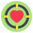 Heart Target Love Target Romance Icon