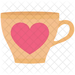 Heart teacup  Icon