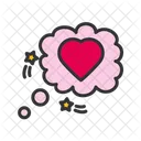 Heart Thinking Bubble Heart Bubble Icon