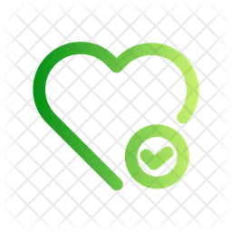 Heart-tick Logo Icon