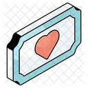 Heart Ticket  Icon