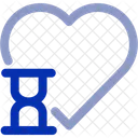 Heart Time Love Heart Icon