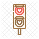 Traffic Lights Heart Icon