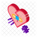 Glued Heart Note Icon