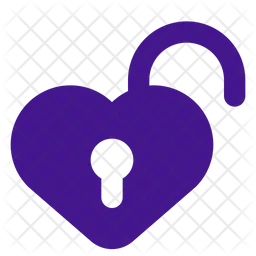 Heart Unlock  Icon