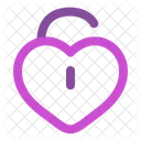 Heart Unlock Unlock Padlock Icon