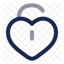 Heart Unlock Love Heart Icon