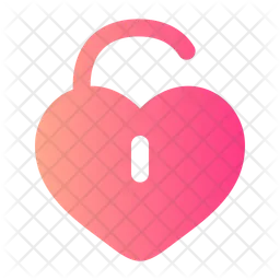 Heart Unlock  Icon