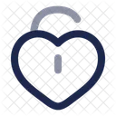 Heart Unlock Love Heart Icon