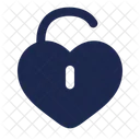 Heart Unlock Love Heart Icon