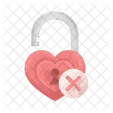 Heart unlock  Icon