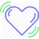 Heart Waves Heart Heart Balloon Icon