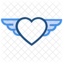 Heart Valentines Day Fly Icon