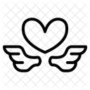 Heart Wings Heart Love Icon