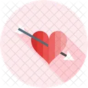 Heart With Arrow Arrow Day Icon