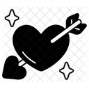 Heart With Arrow Love Valentine Icon