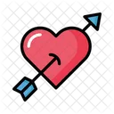 Heart Arrow Valentine Icon