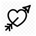 Heart With Arrow Icon