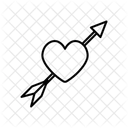 Heart With Arrows Falling In Love  Icon