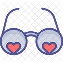 Heart With Glasses Eyeglasses Eyeshade Icon