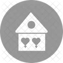 Heart With Home Couple Home Family Icon
