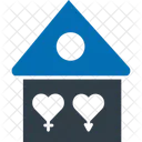 Heart With Home Couple Home Family Icon