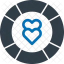Heart With Lifesaver  Icon