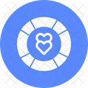 Heart With Lifesaver Heart Heart In Lifesaver Icon