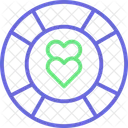 Heart With Lifesaver Heart Heart In Lifesaver Icon