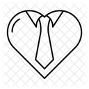 Heart with Necktie  Icon