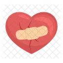 Heart with plaster  アイコン