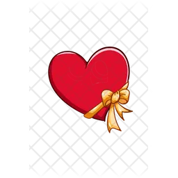 Heart with ribbon  Icon