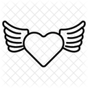 Heart With Wings Love Heart Icon