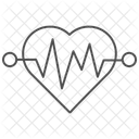 Heartbeat Thinline Icon Icon