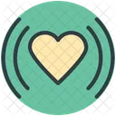 Heartbeat Rhythm Love Icon
