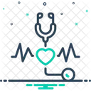 Heartbeat Stethoscope Cardiogram Icon