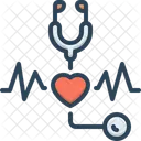 Heartbeat Stethoscope Cardiogram Icon