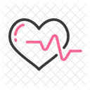 Heartbeat Pulse Rate Throb Icon