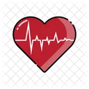 Heartbeat Heart Medical Icon
