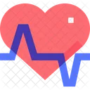 Heartbeat Cardiology Health Icon