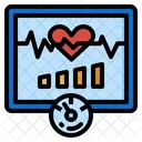 Heartbeat Heart Wave Icon