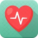 Heartbeat Lifeline Heart Icon
