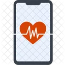 Heartbeat Health Application Heart Icon