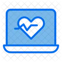 Heartbeat Pulse Laptop Icon