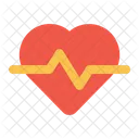 Heartbeat Cross Heart Icon